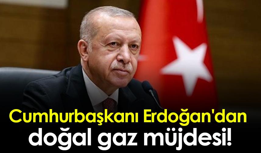 Cumhurbaşkanı Erdoğan'dan doğal gaz müjdesi!