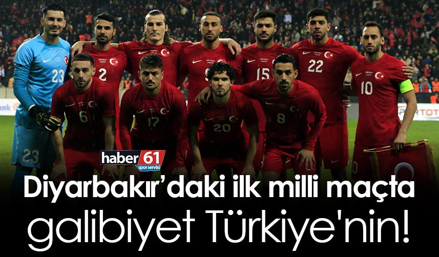 Diyarbakır’daki ilk milli maçta galibiyet Türkiye'nin!