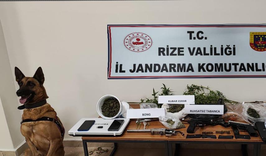 Rize'de uyuşturucu operasyonu! 1 kişi tutuklandı
