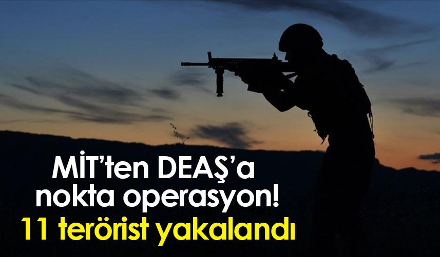 MİT' ten DEAŞ'a nokta operasyon! 11 terörist yakalandı