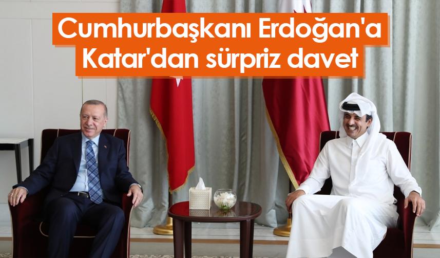 Cumhurbaşkanı Erdoğan'a Katar'dan sürpriz davet