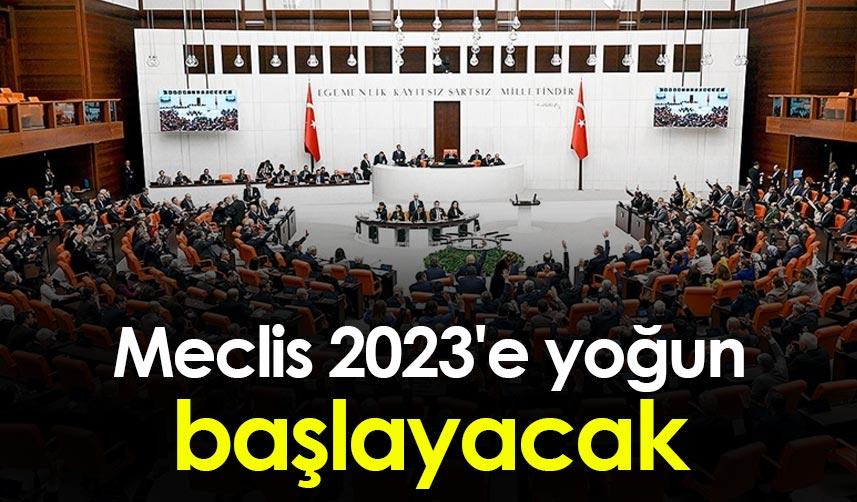 Meclis, 2023'e yoğun gündemle başlayacak