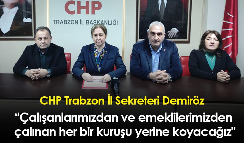 CHP Trabzon'dan memur ve emekli zammı açıklaması: 5500 TL ile kim geçinebilir?
