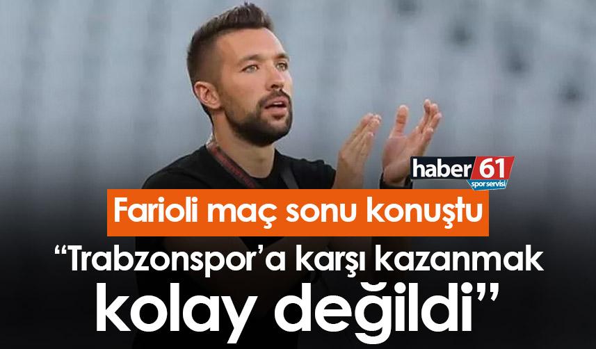 Francesco Farioli: “Trabzonspor’a karşı kazanmak kolay değildi”