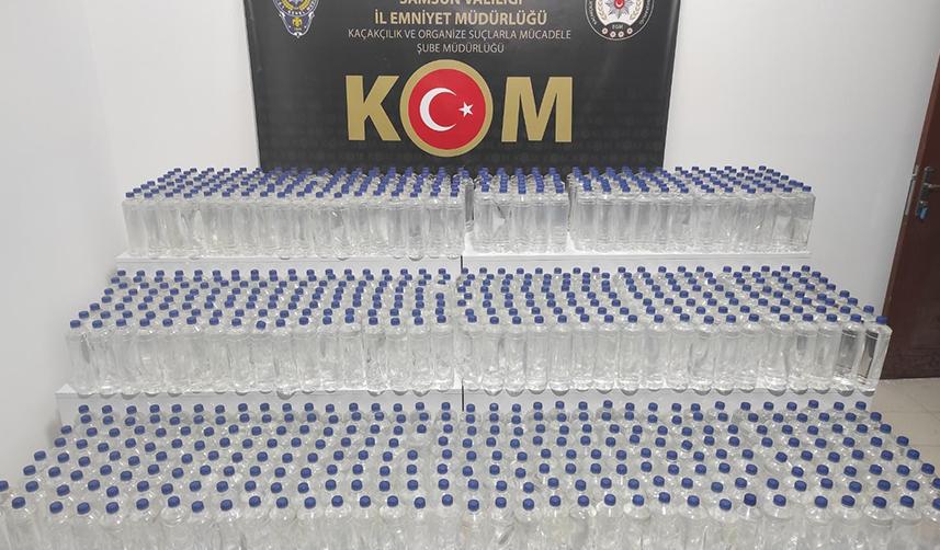 Samsun'da 1280 litre etil alkol ele geçirildi