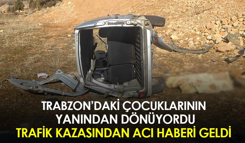 Gümüşhane’de trafik kazası! Trabzon'daki çocuklarının yanından dönüyordu