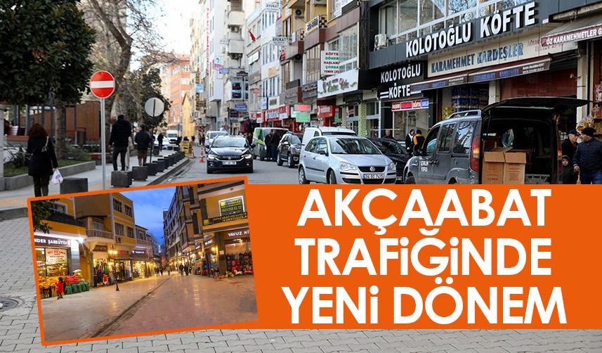 Trabzon'un Akçaabat ilçesi trafiğinde yeni dönem