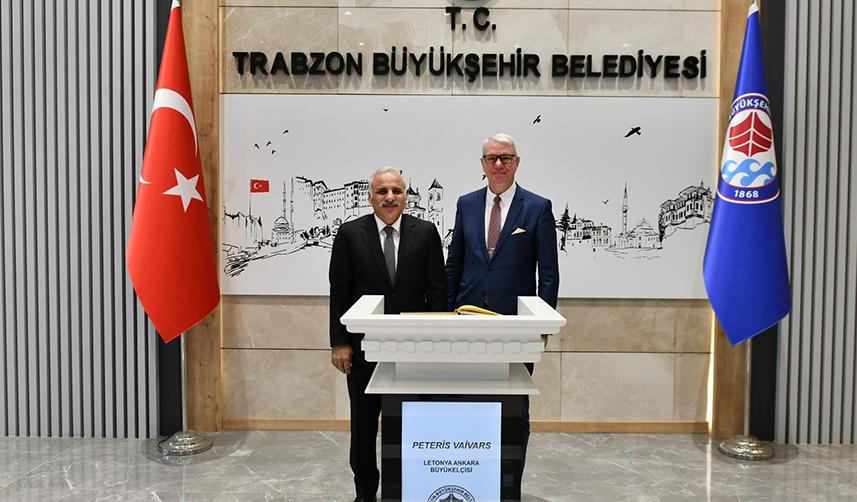 Letonya Büyükelçisi Vaivars'tan Trabzon'a ziyaret