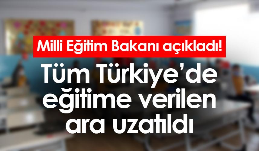 Tüm Türkiye'de eğitime 20 Şubat'a kadar ara verildi! Trabzon'da okullar tatil mi?