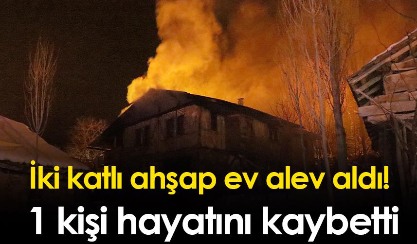 Samsun'da iki katlı ahşap ev alev aldı! 1 kişi hayatını kaybetti