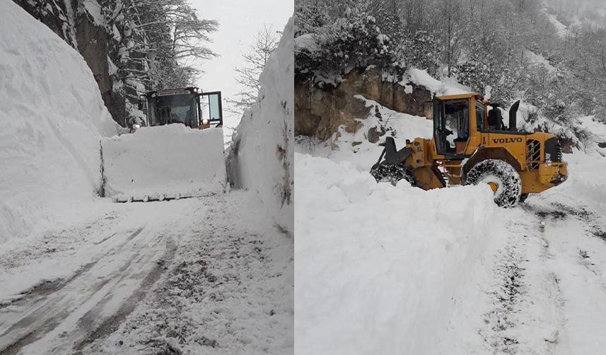 Giresun'da 42 köy yolu kar nedeniyle ulaşıma kapandı