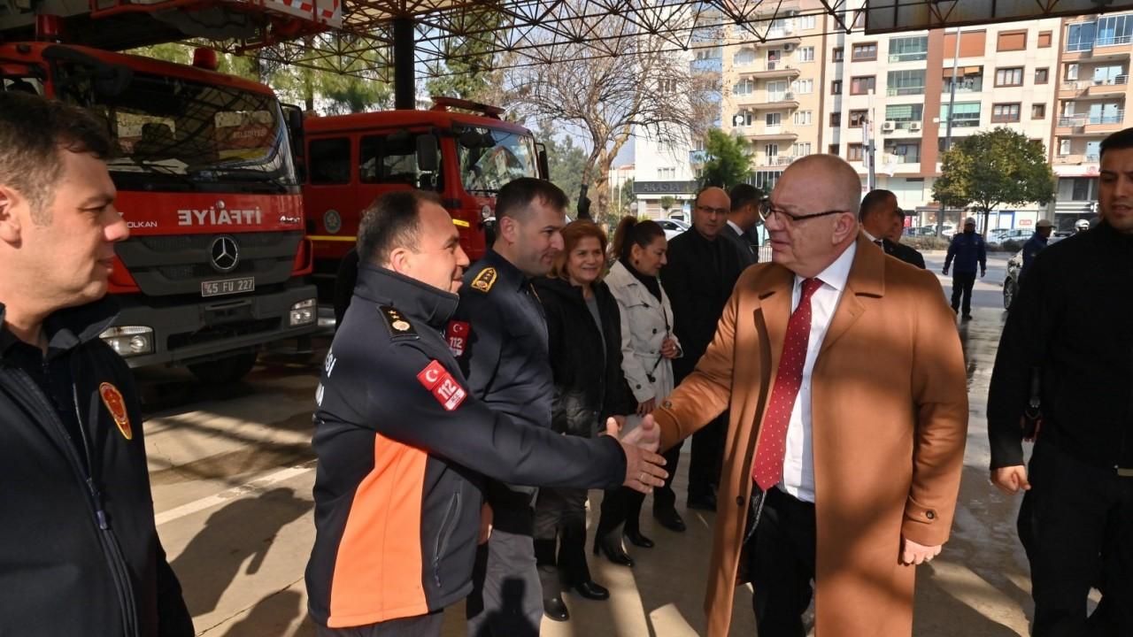 Başkan Ergün, afet bölgesinden dönen itfaiye ekipleriyle bir araya geldi