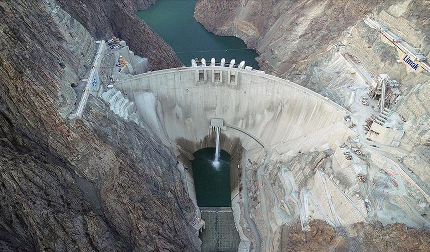 Artvin'de Yusufeli Barajı ve HES'te su yüksekliği 76 metreyi aştı