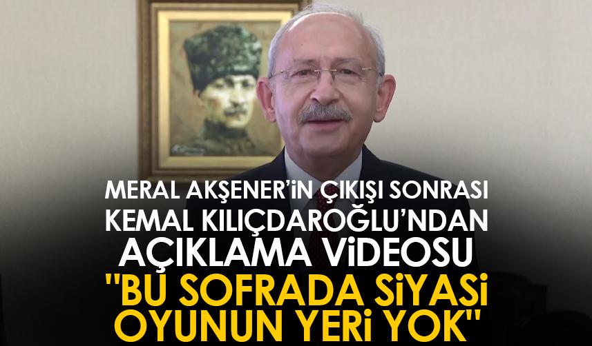 Meral Akşener'in çıkışına Kılıçdaroğlu'ndan açıklama! 