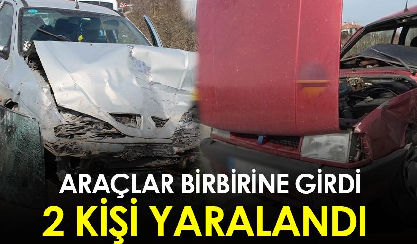 Samsun'da iki otomobil çarpıştı! 2 yaralı