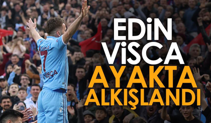 Trabzonspor'un yıldızı Visca, ayakta alkışlandı!