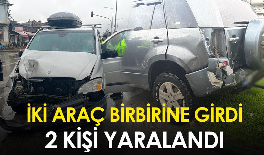 Samsun'da iki araç çarpıştı! 2 yaralı