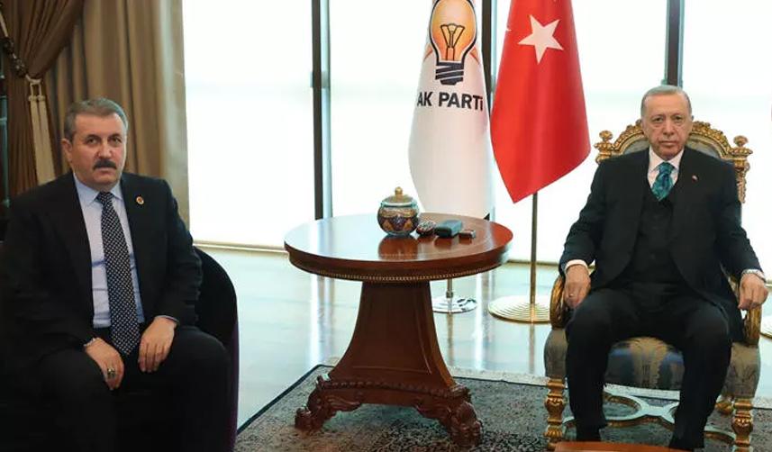 Cumhurbaşkanı Erdoğan, BBP Genel Başkanı Mustafa Destici ile görüştü