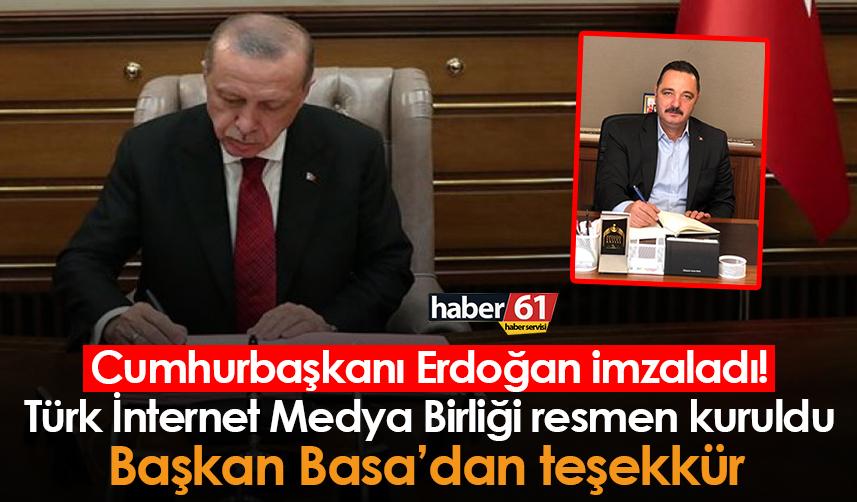 Cumhurbaşkanı Erdoğan imzaladı! Türk İnternet Medya Birliği resmen kuruldu