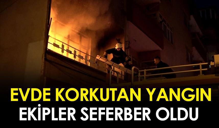 Samsun'da evde korkutan yangın!