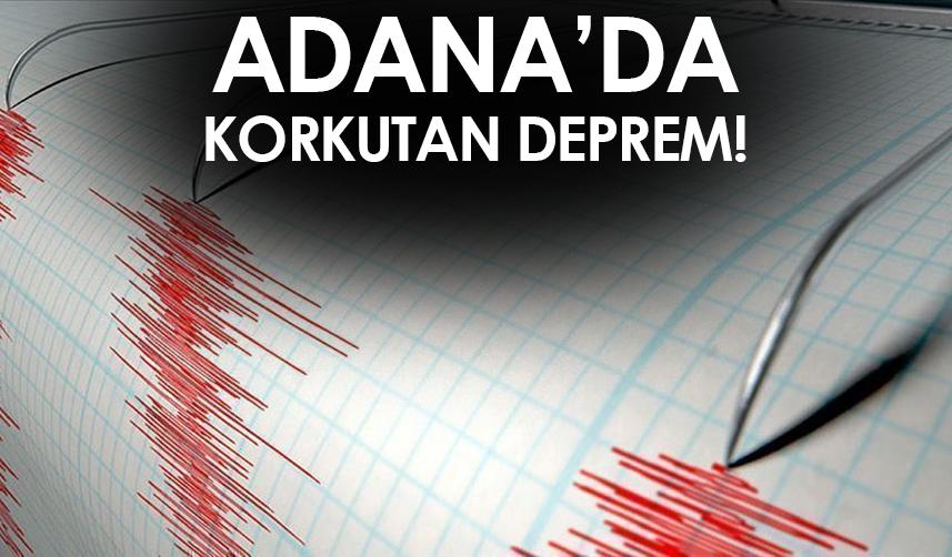 Adana'da 4,5 büyüklüğünde deprem! - 29 Mart 2023