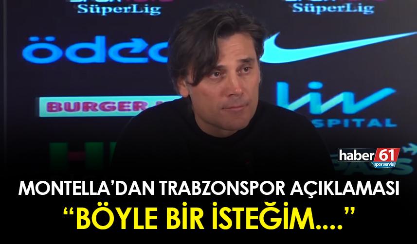 Trabzonspor ile anılıyordu! Montella iddialara yanıt verdi