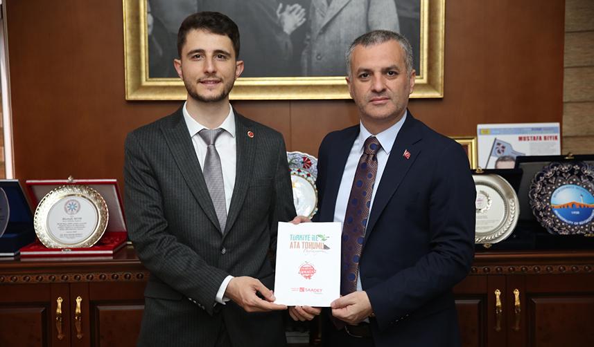Yomra Belediye Başkanı Bıyık'a Saadet Partisi SKM Başkanı Kutoğlu'ndan ziyaret