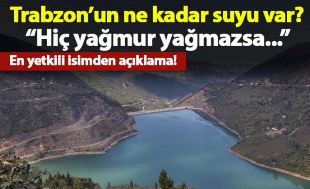 Trabzon'un ne kadar suyu var?