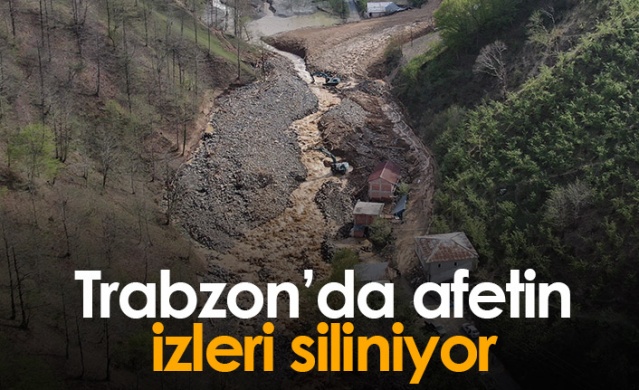 Trabzon'da afetin izleri siliniyor. Foto Galeri