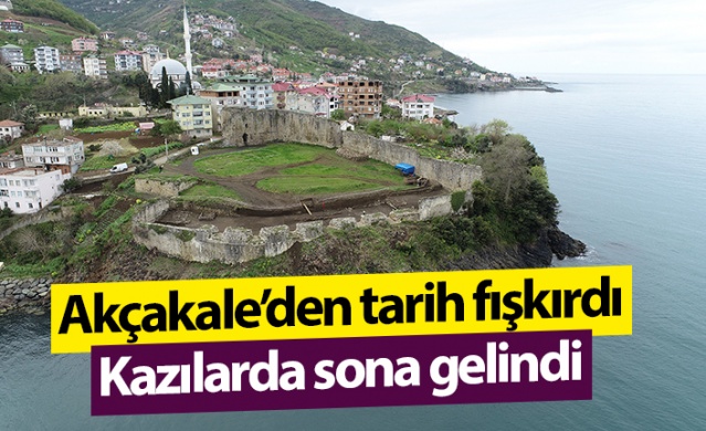 Trabzon'da Akçakale'den tarih fışkırdı! Kazılarda sona gelindi. Foto Galeri