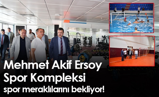 Trabzon'da kapalı yüzme havuzu ve spor kompleksi hizmete girdi. Foto Haber