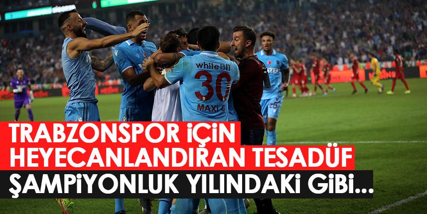 Trabzonspor için heyecanlandıran tesadüf! Şampiyonluk yılındaki gibi...Foto Haber