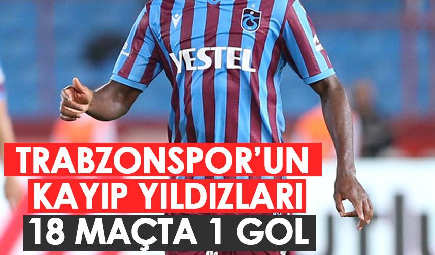 Trabzonspor'un kayıp yıldızları: 18 maçta bir gol!. Foto Haber