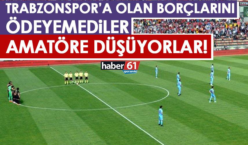 Trabzonspor’a borçlarını ödeyemediler amatöre düşüyorlar!