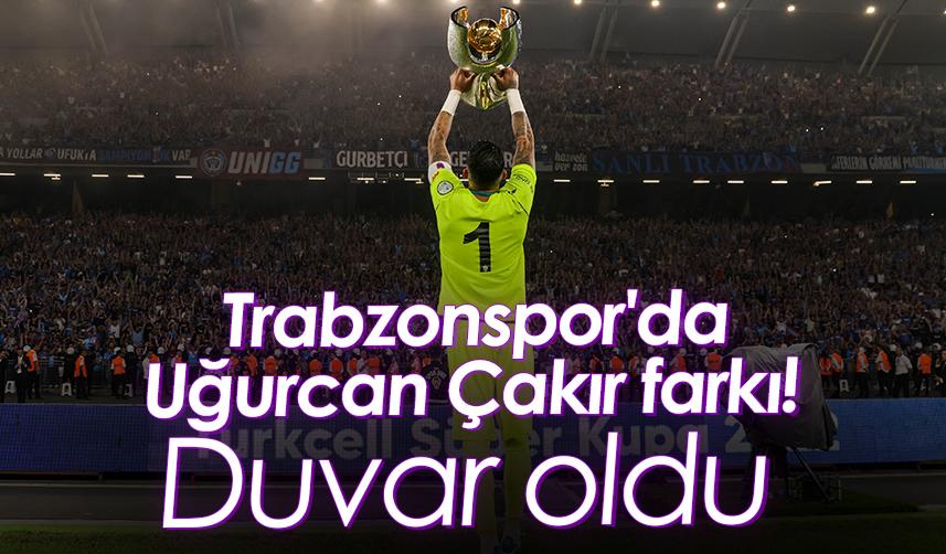 Trabzonspor'da Uğurcan Çakır farkı! Duvar oldu