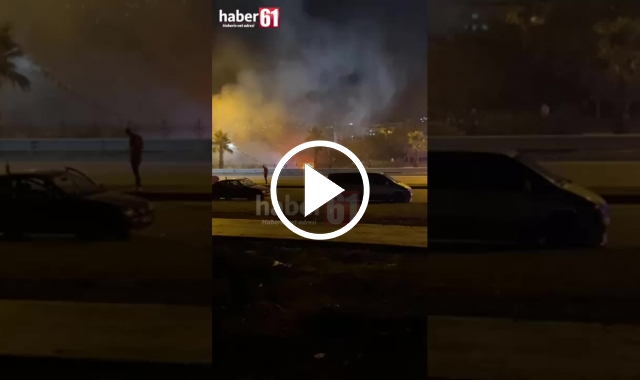 Trabzon'da raç yangını
