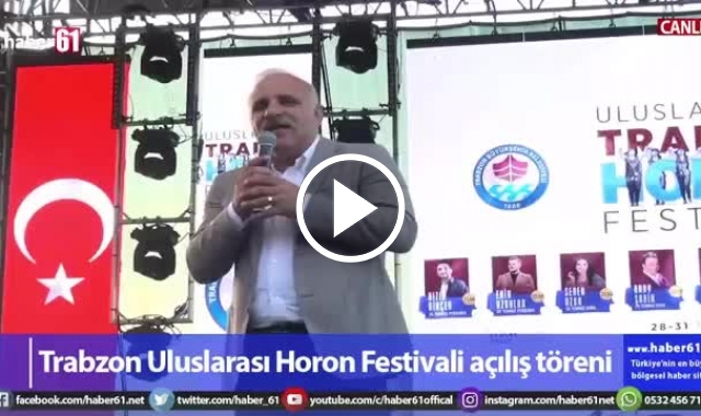Trabzon'da horon festivali açılış töreni