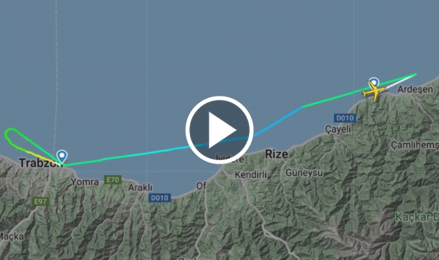 Rize'den Trabzon'a uçuş gerçekleşti. Video Haber