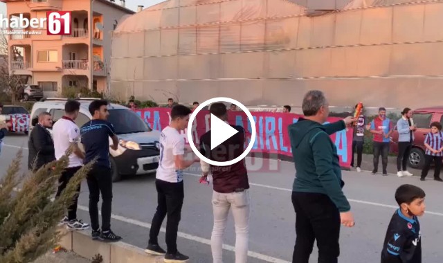 Taraftarlar Trabzonspor’un yolunu kestiler! Video Haber.
