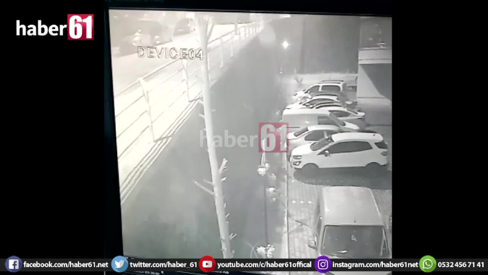 Trabzon'da araç kurşunlama olayı kameralara yansıdı. 11 Ocak 2022