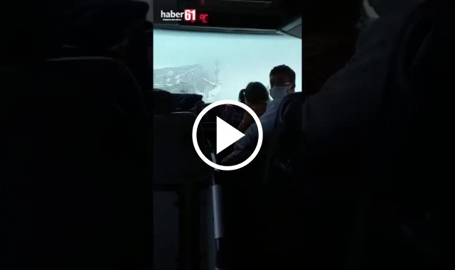 Trabzon-İstanbul otobüsü arıza yapınca mahsur kaldı. Video Haber