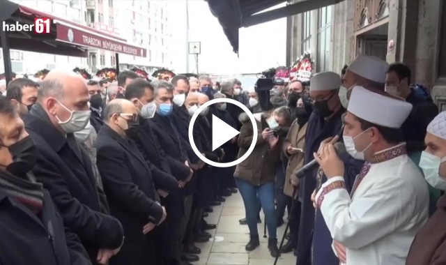 Bakan Soylu Trabzon'da cenazeye katıldı. Video Haber