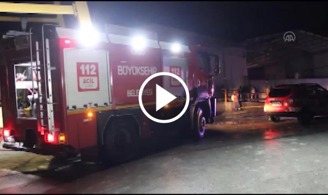 Ordu'da fabrikada çıkan yangın söndürüldü. Video Haber
