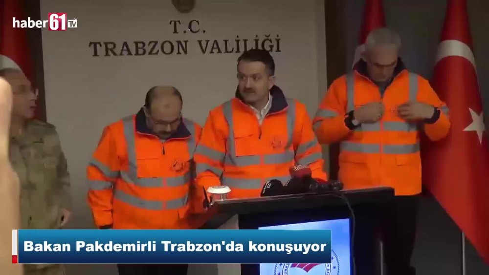 Bakan Pakdemirli Trabzon'da konuştu
