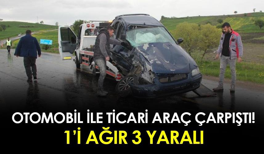 Samsun'da otomobil ile ticari araç çarpıştı! 1'i ağır 3 yaralı