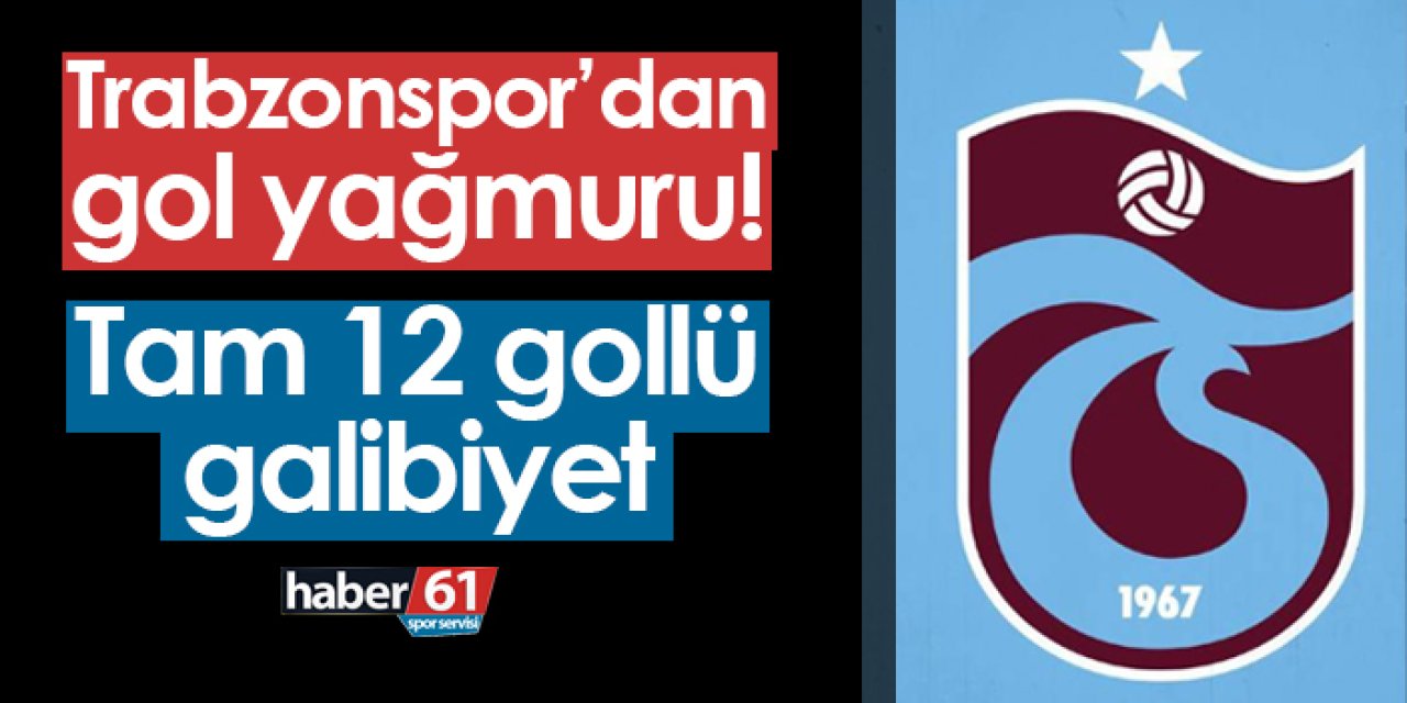 Trabzonspor'un miniklerinden gol yağmuru! Tam 12 gol
