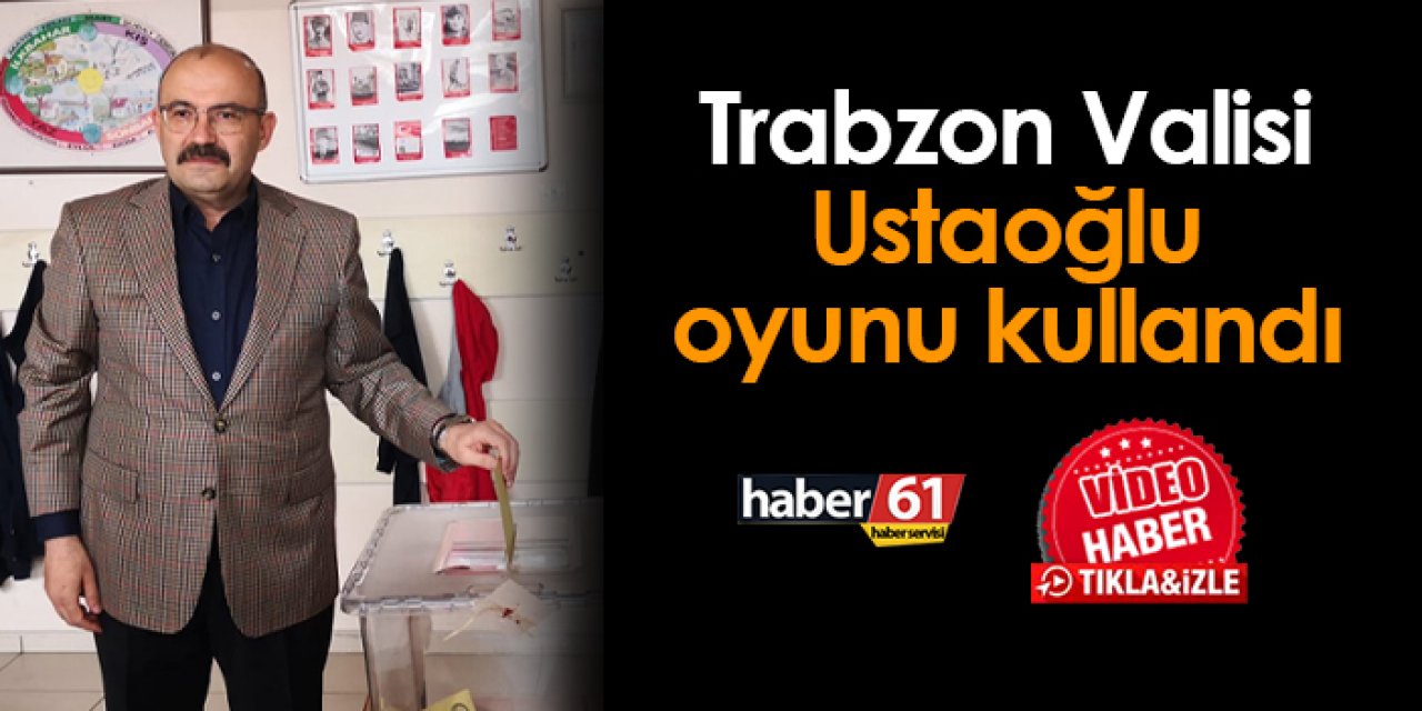 Trabzon Valisi İsmail Ustaoğlu eşi ve kızıyla oyunu kullandı
