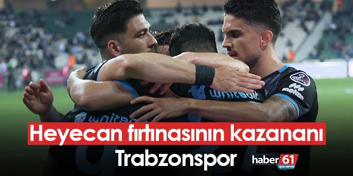 Heyecan Fırtınasının galibi Trabzonspor