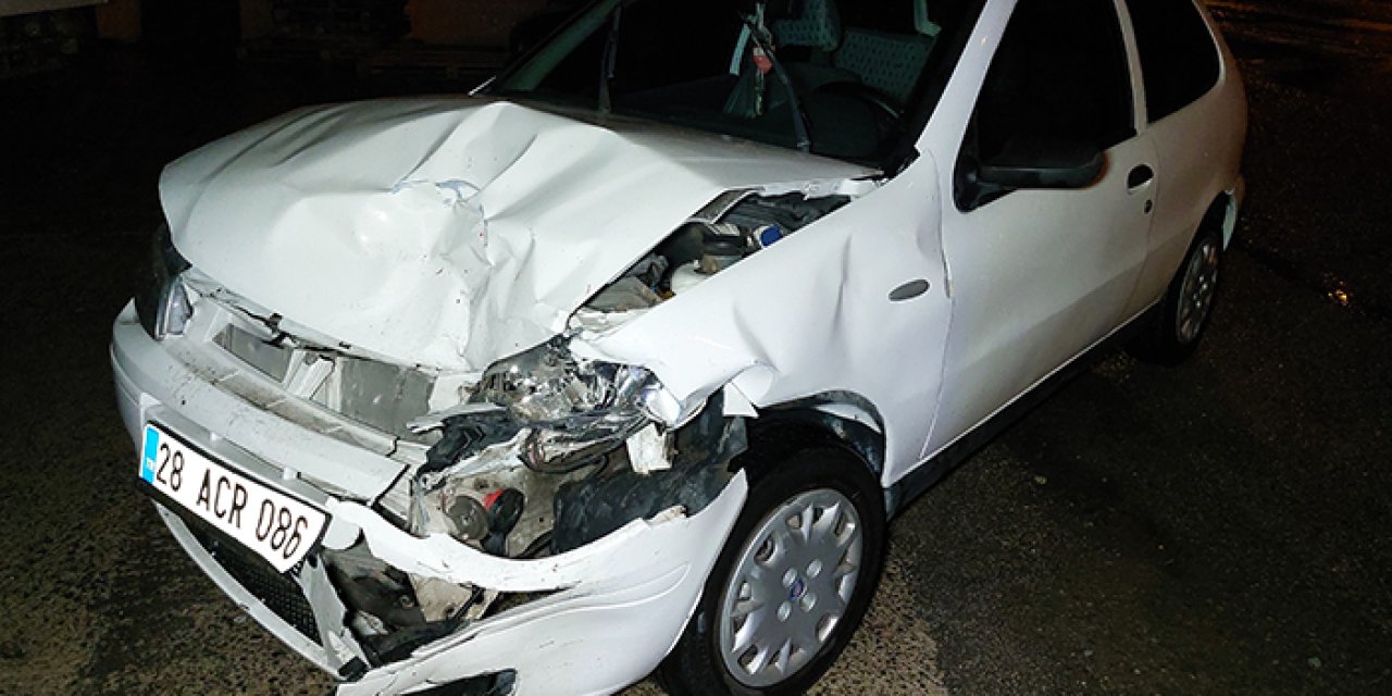 Samsun'dan Giresun'a düğün dönüşü kaza: Anne ile kızı yaralandı