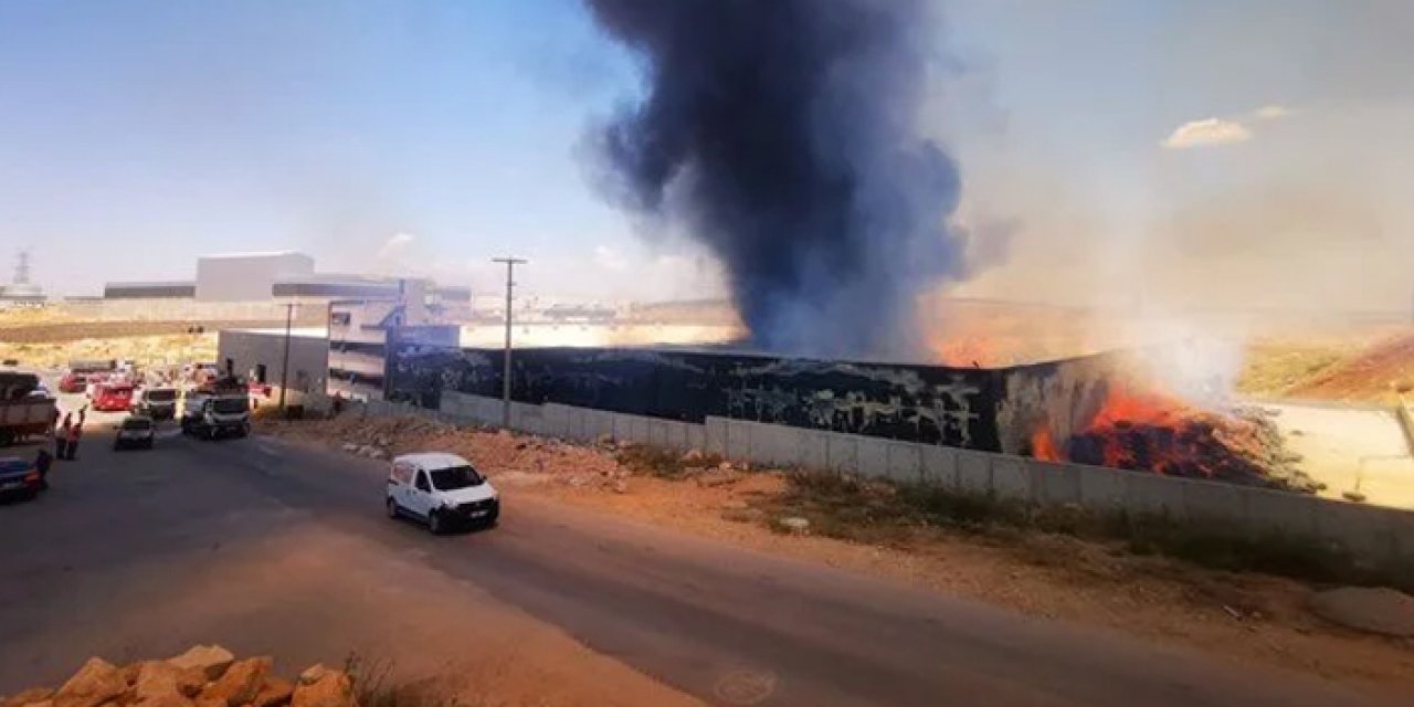 Gaziantep'te fabrikada yangın! 10 işçi hastaneye kaldırıldı